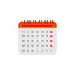 © adnanroesdi - Calendar icon vector design illustration isolated on white background