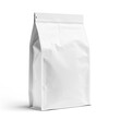 Glossy Blank Coffee Bag White Mockup isolated White