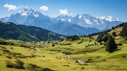 Canvas Print - landscape in the mountains