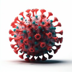 coronavirus type bacteria illustration