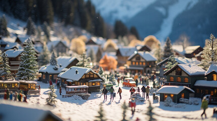 miniature christmas landscape