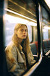 © Olena - reflections: loneliness: autumn: still from the film: ^ look: autumn:, woman, train, travel, window, people, car, business, transportation, passenger, person, airplane, journey, sitting, transport, in
