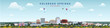 Colorado Springs travel and tourism city skyline colorado vector panoramic design
