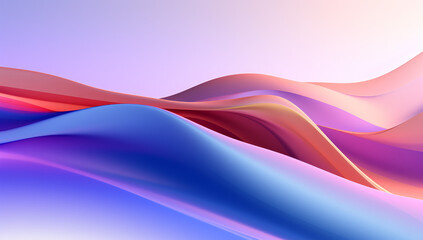 Wall Mural - Vivid Chromatic. Abstract Wave Background with Bold and Vibrant Gradient Colors