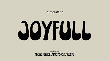 Wall Mural - bold script handwritten vector font