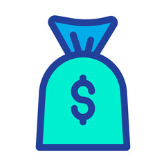 Poster - Lineal color Dollar Bag icon