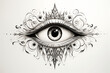 Eye Masons All-seeing Occult Tattoo Print Stamp Vintage