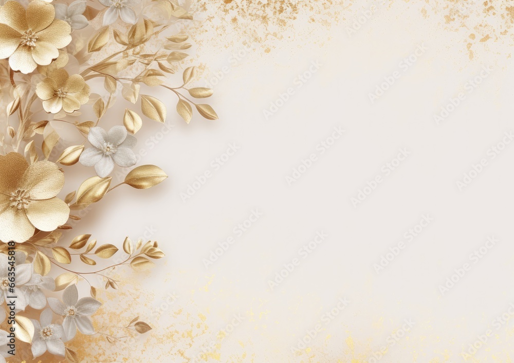 Gold Background Design For Invitation Card