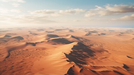 Wall Mural - desert with intricate sand dunes generative ai
