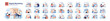© inspiring.team - Digital marketing set. Marketing strategy development innovative techniques,
