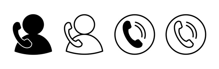 Wall Mural - Call icon vector. phone icon vector