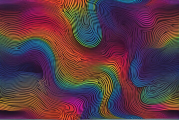 Wall Mural - Rainbow curve lines wallpaper background