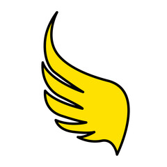 Wall Mural - Yellow wings logo