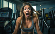 Fitness trainer in a panic attack