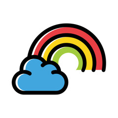 Cloud storage icon symbol vector image. Illustration of the database server hosting cloud system digital design image