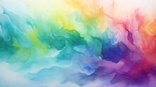 Colorful Watercolor Abstract Background. AI Generated Image
