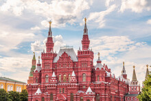 State Historical Museum On The Red Square In Moscow, Russia