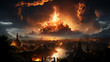 © Aliaksandra - Mushroom of a nuclear explosion of a large powerful atomic bomb. Concept war and apocalypse end of the world