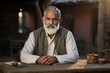 © PRASANNAPIX - Indian senior man sitting on desk