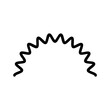 Black line icon for Wiggle