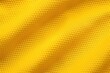 Yellow color football jersey clothing fabric texture sports wear background, close up.