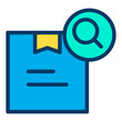 © kiran Shastry - Lineal color Search Package box icon