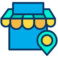 Sticker - Lineal color Shop Locator icon