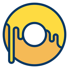 Poster - Lineal color Doughnut icon