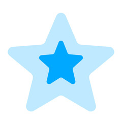 Poster - blue star