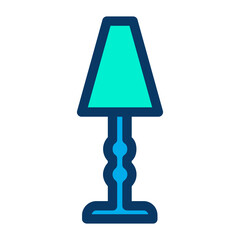 Wall Mural - Lineal color Table Lamp icon