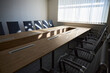 Sunlit Conference Room with Empty Seating