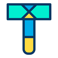 Sticker - Lineal color Hammer icon