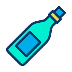 Sticker - Lineal color Valentine Drink icon