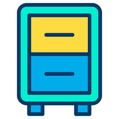 Sticker - Lineal color Cabinet icon