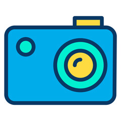 Poster - Lineal color Valentine Camera icon