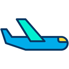 Sticker - Lineal color Airplane icon