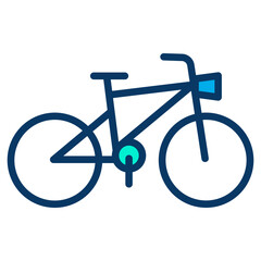 Sticker - Lineal color Bicycle icon