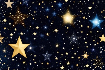 Wall Mural - stars background