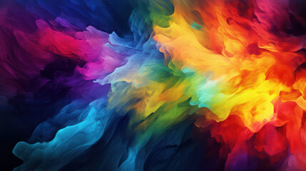 Canvas Print - abstract art unleashed: a modern background bursting with vibrant colors and colorful splashes