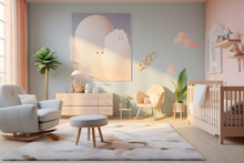 A Modern Nursery With Gender-neutral Decor And Soft Ambiance