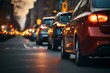 Stau im Stadtverkehr: Autos stehen still auf der vielbefahrenen Straße