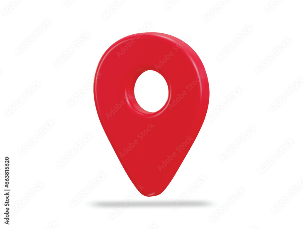 location map pin gps pointer markers 3d realistic icon Stock Vector ...