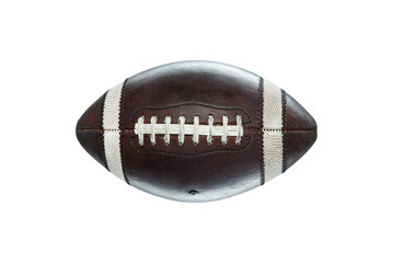 Wall Mural - American football ball on white background