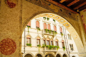 Wall Mural - Il centro storico di Conegliano Veneto, in provincia di Treviso. Veneto, Italia