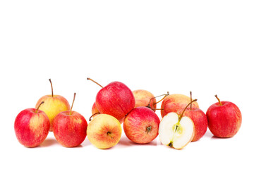 Wall Mural - Crab apples isolated on a white background