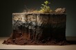 Layers of soil. Generative AI