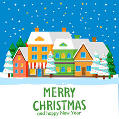  Merry Christmas card. Vector illustration. The ornament had Merry Christmas 2024 beautifully inscribed on it The winter scene in background postcard looked enchanting The festive poster announced