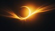 shot of abnormal solar eclipse