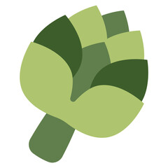 Wall Mural - a flat design icon of alcachofa