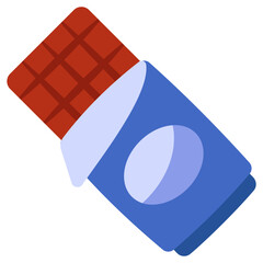 Sticker - A colored design icon of chocolate 